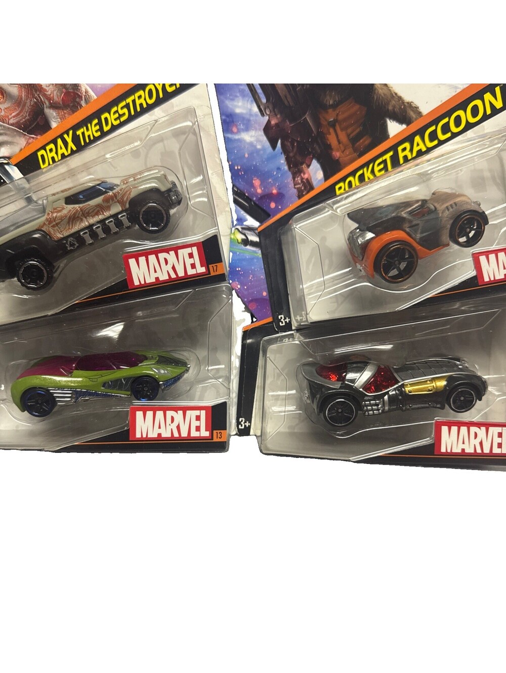 Hot Wheels Marvel Guardians Of The Galaxy 2014 Drax Gamora Rocket Star-Lord